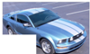 2005-09 Mustang Lemans Racing Stripes - High or No Wing - Convertible